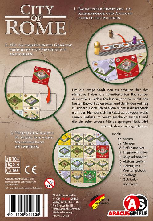 Produktbild Abacus City of Rome (d) (Deutsch)