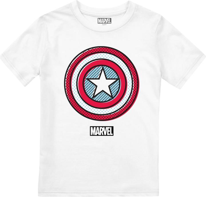 Immagine prodotto Captain America Maglietta Ziptone Shield per bambini/ragazzi (128)