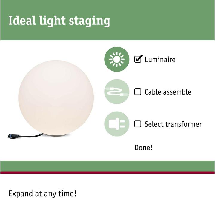 Productafbeelding Paulmann Plug&Shine wereldbol (575 lm, IP67)