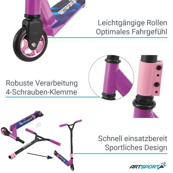 Actual product image Juskys Stunt Scooter Galactic Cruiser