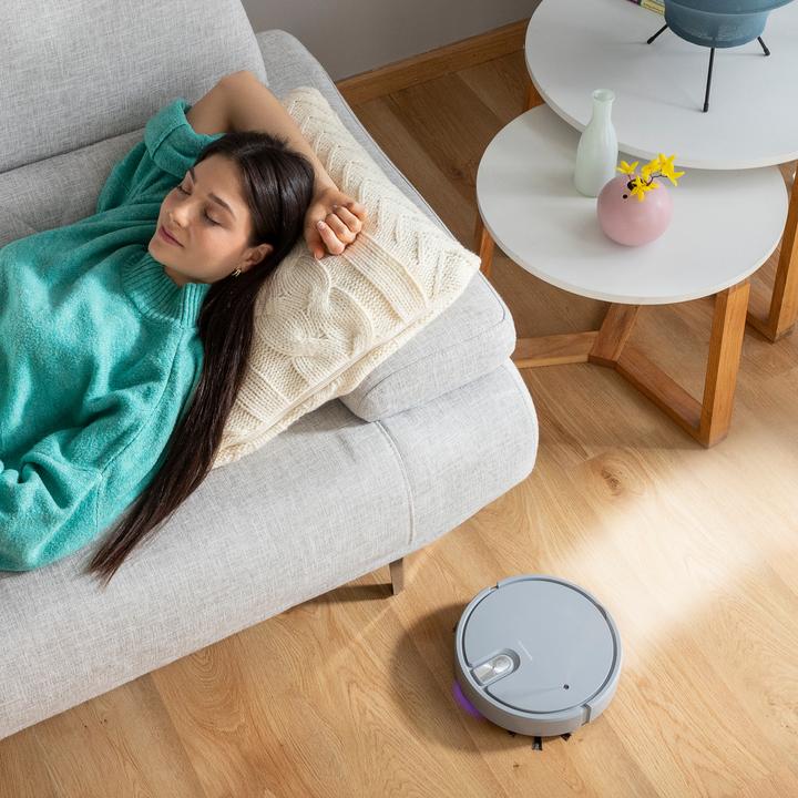 Image du produit InnovaGoods Aspirateur robot multifonctionnel et rechargeable (Robot d'aspiration et de nettoyage)