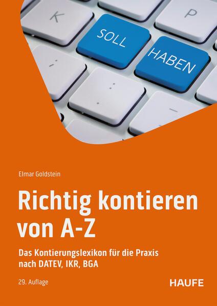 Actual product image Richtig kontieren von A-Z (German, Elmar, Goldstein, 2025)