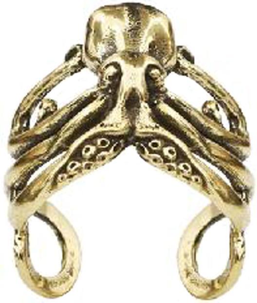 Produktbild Star Piercing Ear Cuff vergoldet Krake