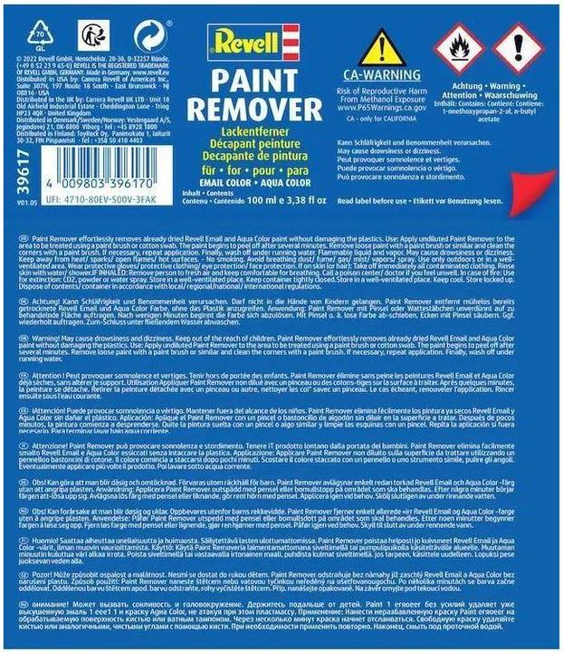 Label énergétique Revell Paint Remover