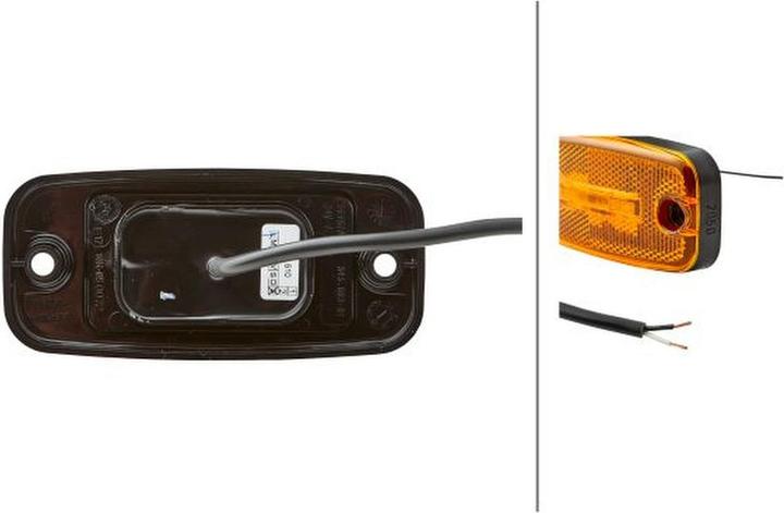 Produktbild Hella 20 Seitenmarkierungsleuchten seitlicher Anbau LED Anbau für DAF