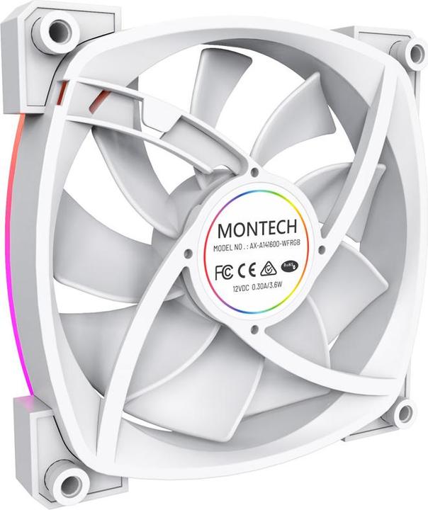 Actual product image Montech AX140 PWM - white (140 mm, 1 x)