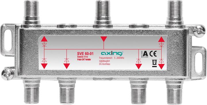 Immagine prodotto Axing Distributore SAT a 6 vie SVE 60-01 52400 MHz, DC