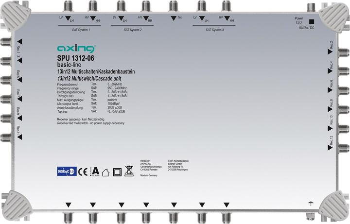 Immagine prodotto Axing Modulo multiswitch/cascata SPU 1312-06 13 in 12