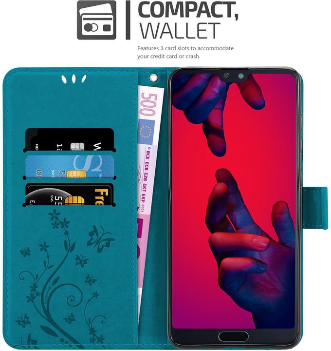 Actual product image Cadorabo Flower Book cover (Huawei P20 Pro, Huawei P20 Plus)
