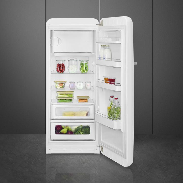 Actual product image Smeg FAB28RWH6 Kühlschrank Rechtsanschlag Weiss 50's Style (270 l)