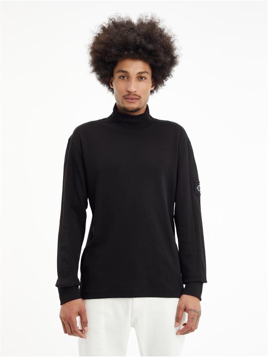 Produktbild Calvin Klein Jeans Badge Waffle Blocking Mock Neck - M (M)