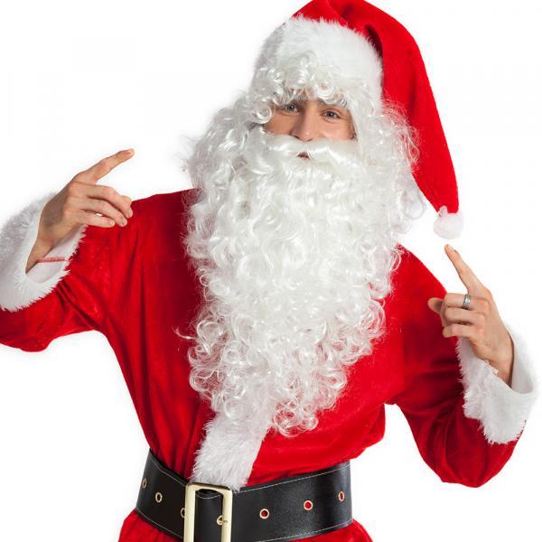 Actual product image Widmann Santa Claus Beard With Wig: (without cap)