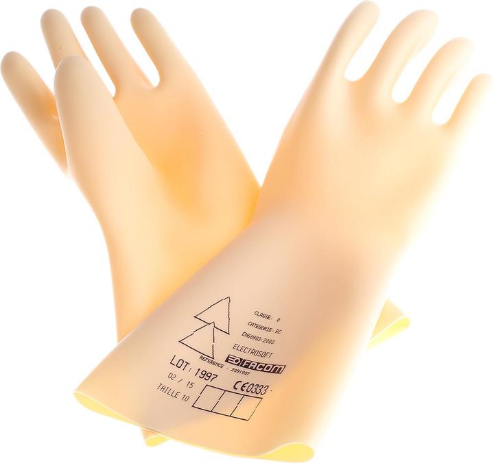 Actual product image Facom Electricians gloves 1000 V, size 10 (10, L)