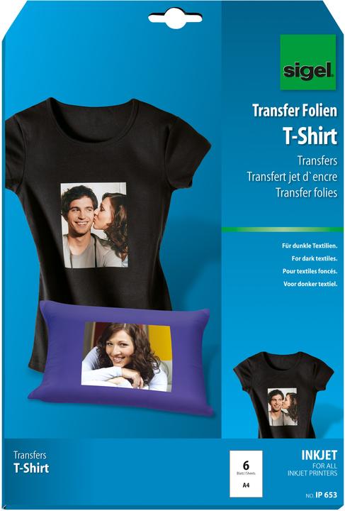 InkJet Transfer Folien für T-Shirts (250 g/m², 6 x)