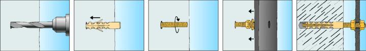 Actual product image Fischer letbetonskrue 8x65 - T/direkte montage u/forborring, undersaenket hoved, 50stk (50 pcs.)