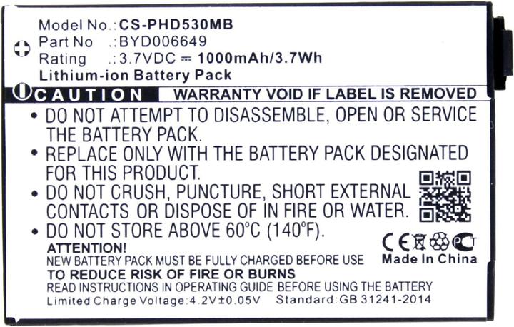 Actual product image AGI Battery compatible with Philips Avent SCD535 - Battery - 1,000 mAh (Baby Monitor Audio)