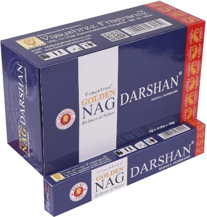 Produktbild Zenvol Goldener Nag Darshan Räucherstäbchen (1 Schachtel)