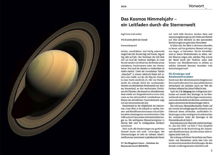 Produktbild Kosmos Himmelsjahr 2024 (Deutsch, Hans-Ulrich Keller, 2023)