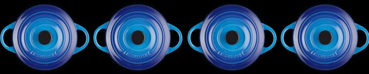Actual product image Le Creuset Mini Cocotte Set AZURE