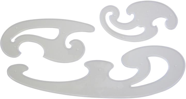 Productafbeelding Aristo Burmester kromme liniaal set (350 mm)