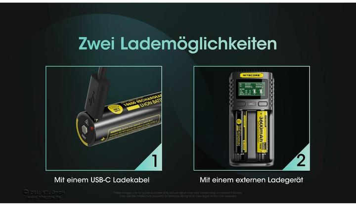 Produktbild Nitecore Li-Ion Akku Typ 18650 - 3600mAh - NL1836R