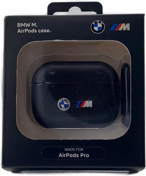 Immagine prodotto BMW BMAP22PVTK Cover per AirPods Pro in pelle nera Linea curva (Manicotto per cuffie)