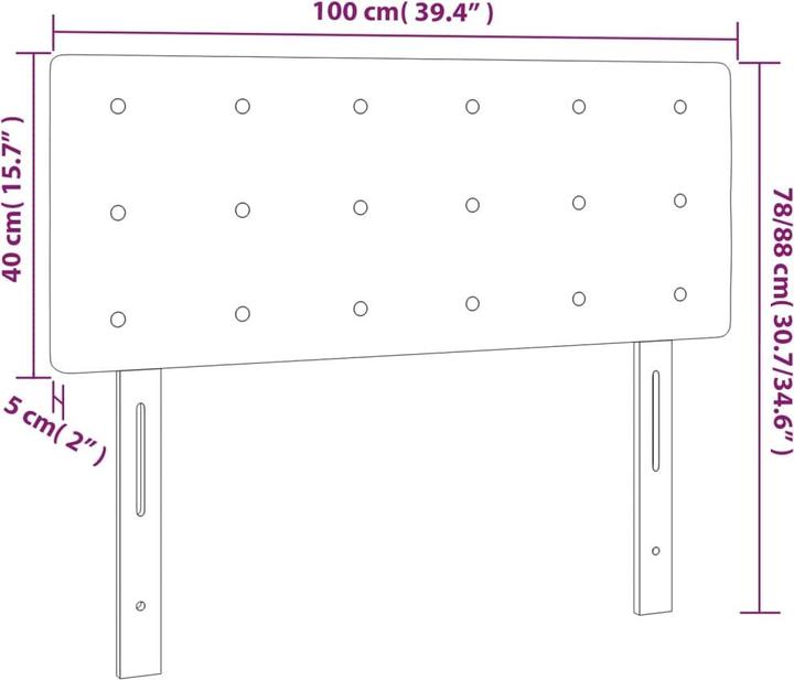Actual product image VidaXL Jeanette (100 x 5 x 88 cm)