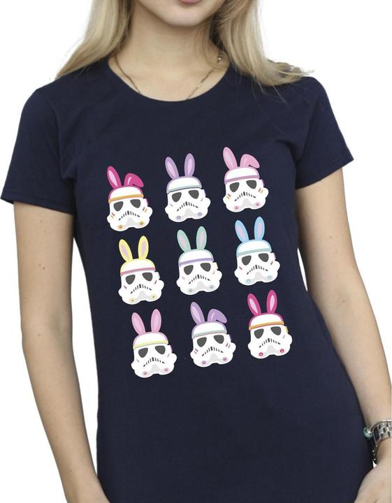 Actual product image Star Wars Womens/Ladies Stormtrooper Easter Bunnies Cotton T-Shirt (XL)