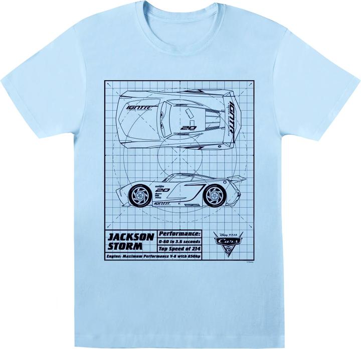 Disney Cars Jackson Storm Blueprint TShirt (XL)