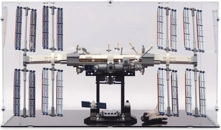 Actual product image iDisplayit Acrylic display for LEGO® 21321 International Space Station (With black base)