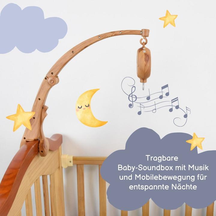Image du produit Hermex Baby-Soundbox Tragbare Baby-Musikbox Einschlafhilfe mit Musik Spieluhr