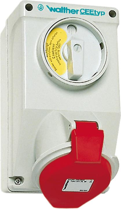 Actual product image Walther Werke WAL AT110406 Wall socket 16A 4P 400V 6h IP44