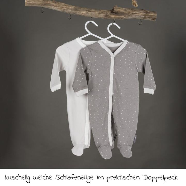 Image du produit La Loona LaLoona Pyjamas pour bébé Pyjamas, lot de 2 - Gris (62)