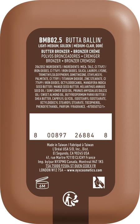 Produktbild NYX Professional Make-Up Nyx Bronzer (2.5, Butta Ballin', Bronzer)