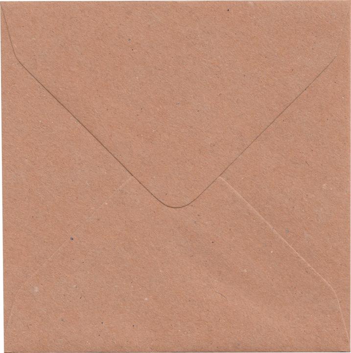 Produktbild Craft UK Limited XXL Doppelkarten mit Umschlägen "Kraftpapier", 12,5 x 12,5 cm, 50 Stück (50 Stk.)