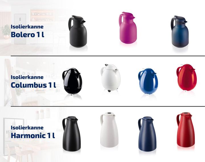 Actual product image Leifheit Columbus vacuum jug 1 litre black (1 l)