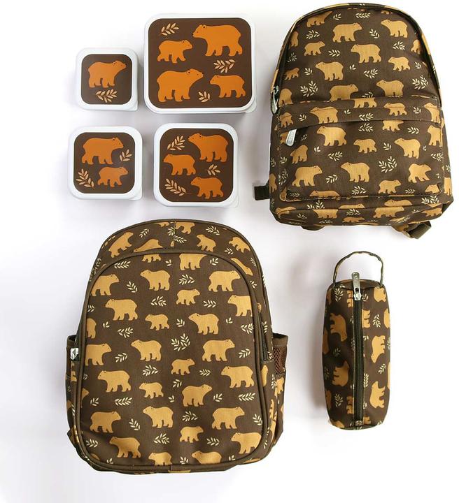 Produktbild A Little Lovely Company ALLC Lunch & snack box set SBSEBE43 Bears
