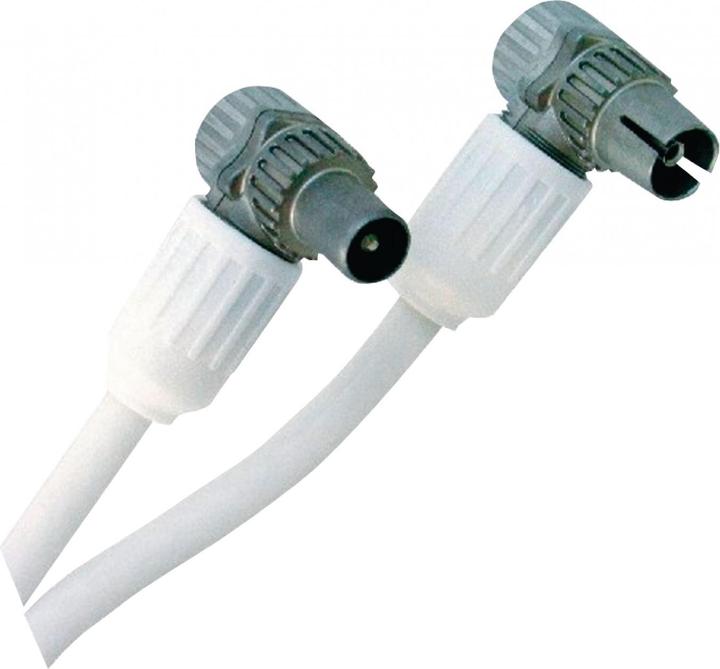 Produktbild Hirschmann 695020444 Koaxialkabel (IEC, IEC, gebogen, 5 m, männlich/weiblich) (Antennenkabel)