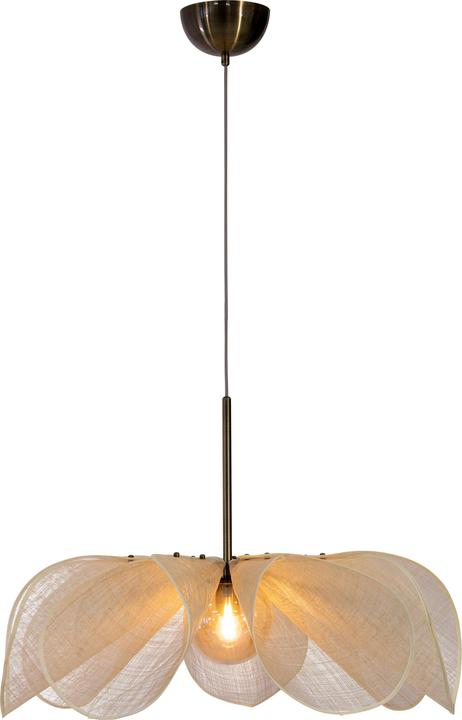 Immagine prodotto Markslöjd Lampada a sospensione Styrka Ø75 Beige/Antico Ottone/Ambra (E27)