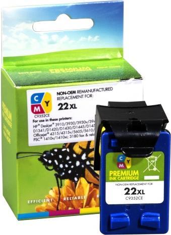 Actual product image Static Compatible Hewlett-Packard 22XL (C9352CE) Color, 415 p.