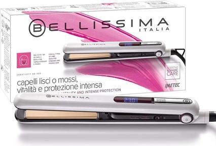Immagine prodotto - Piastra per capelli con superficie in ceramica e cheratina 11249 B9 400 Imetec (Piastra per capelli)