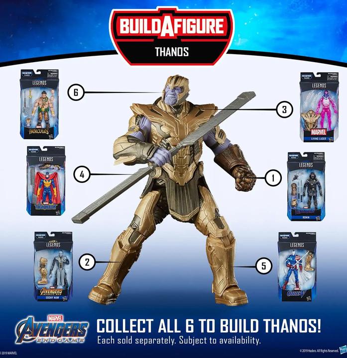 Actual product image Hasbro Avengers Endgame Marvel Legends Thanos Series Living Laser Action Figure