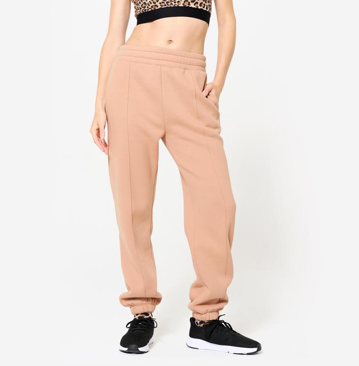 Domyos Jogginghose Damen Baumwolle - beige (W35)