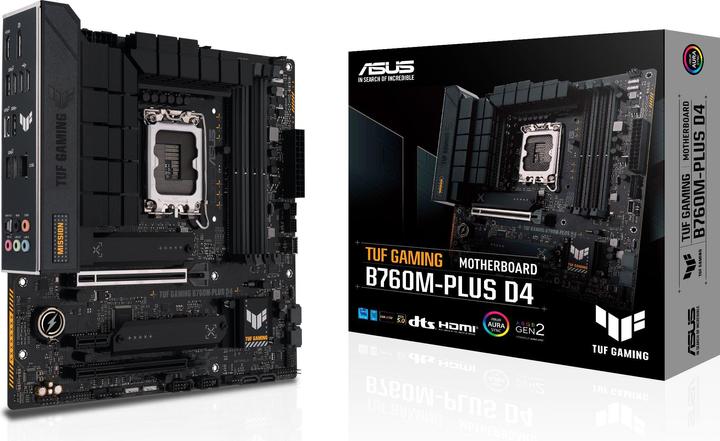 Immagine prodotto ASUS TUF GAMING B760M-PLUS D4 (LGA 1700, Intel B760, mATX)