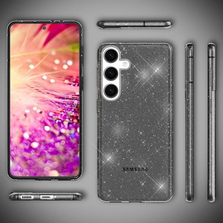 Produktbild Nalia Klare Glitzer Silikon Hülle (Samsung Galaxy S24+)