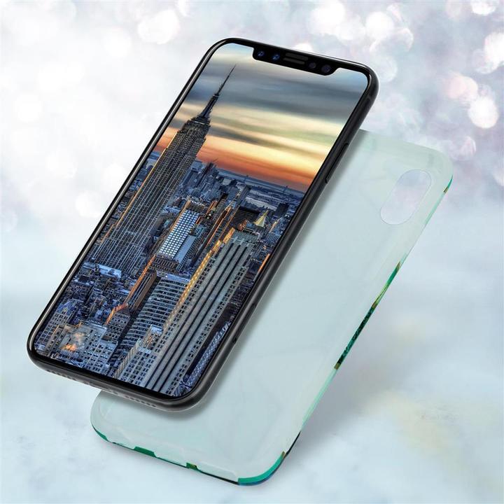 Productafbeelding Cadorabo IMD TPU Kleurrijke Marmeren Hoes (Apple iPhone X)