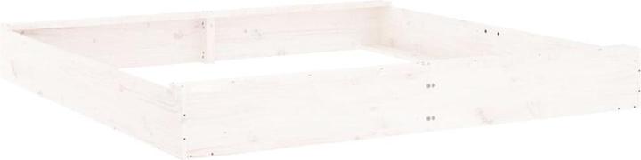 Immagine prodotto VidaXL Sandkasten mit Sitzen Weiss Quadratisch Massivholz