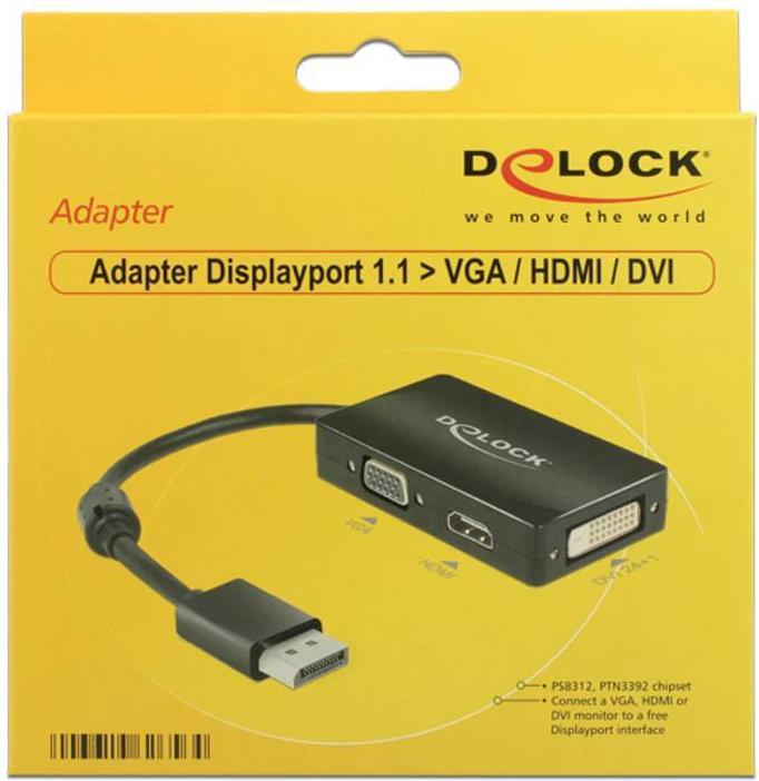 Immagine prodotto Delock DP a (DVI, HDMI, VGA, 16 cm)