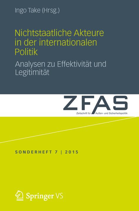 Produktbild Nichtstaatliche Akteure in der internationalen Politik (Ingo Take, 2015)