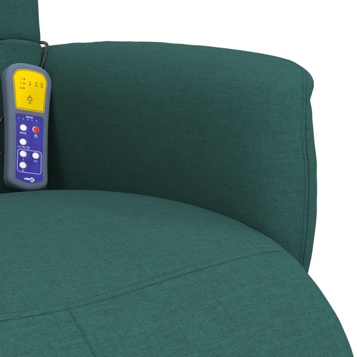 Produktbild VidaXL Massagesessel mit Fussteil Dunkelgrün Stoff,Farbe